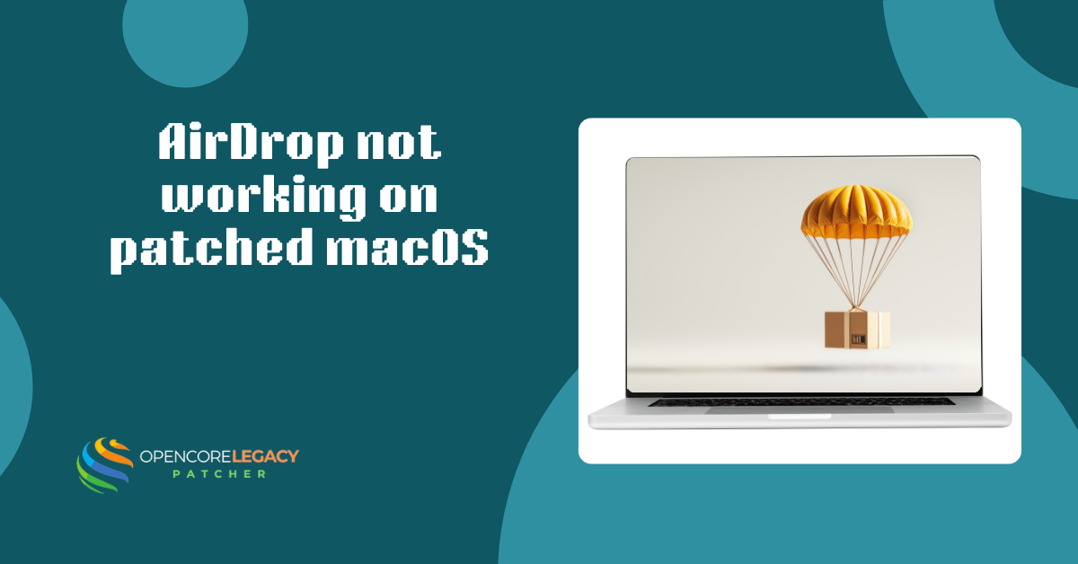 AirDrop not working on patched macOS