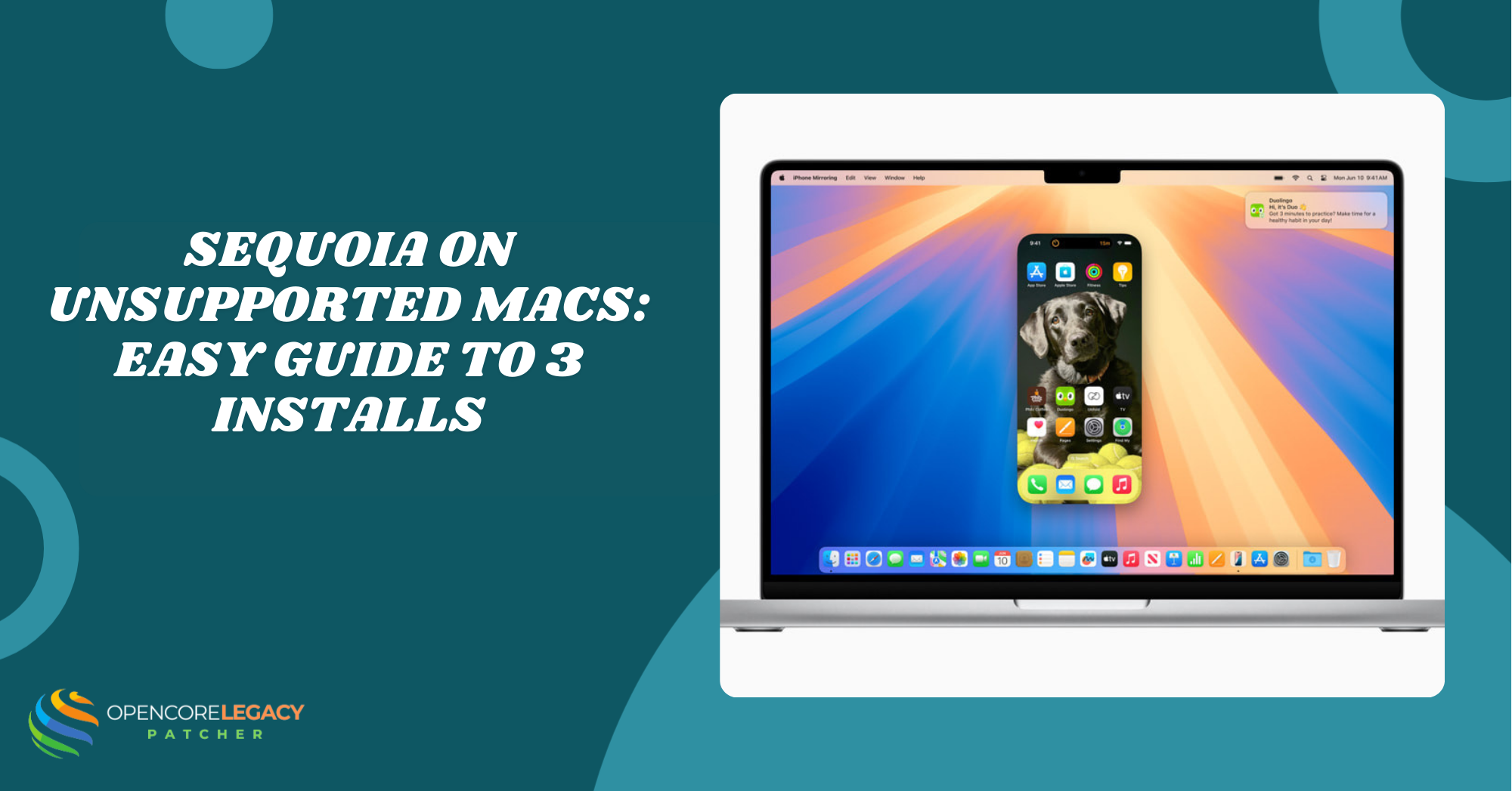 Sequoia on Unsupported Macs Easy Guide to 3 Installs